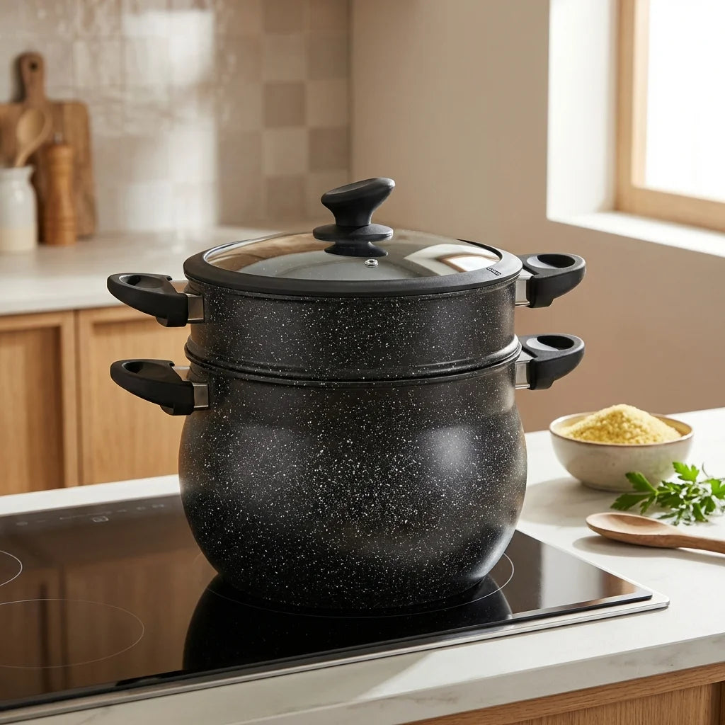 Couscoussier en Pierre – Cuisson Vapeur et Mijotage Traditionnel