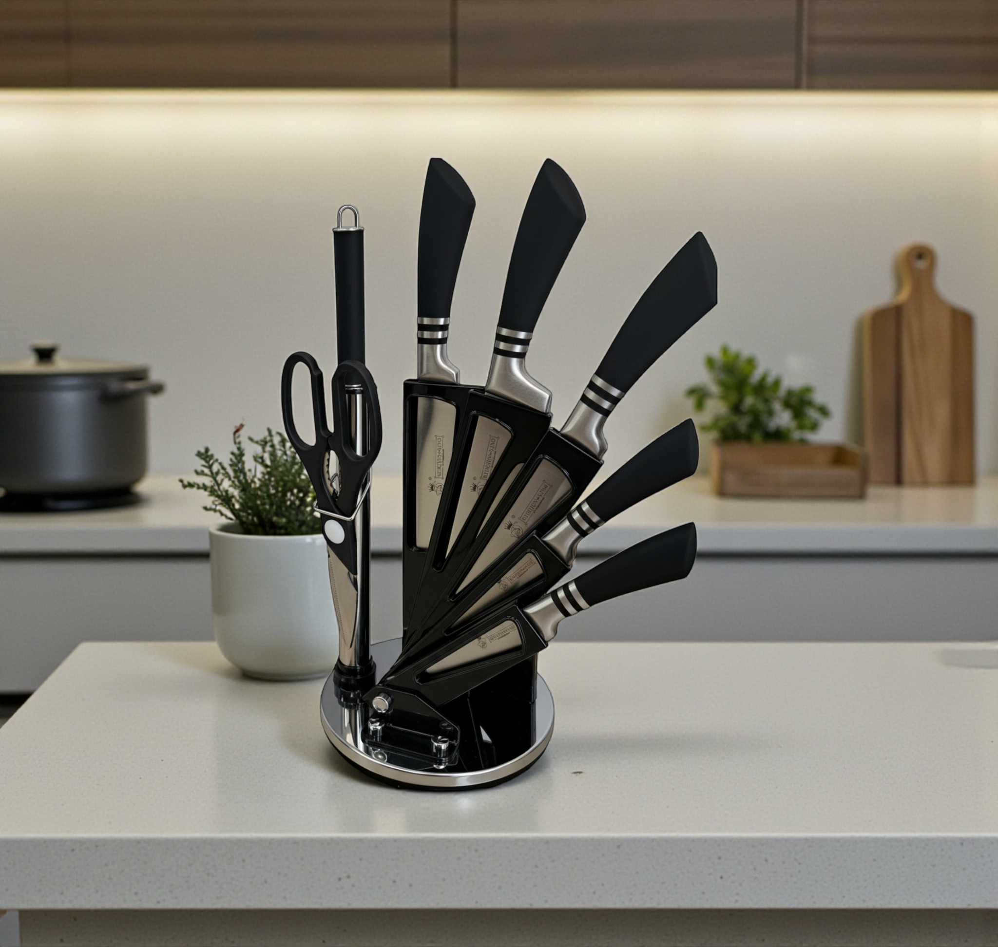 Socle de couteaux de cuisine – 7 pièces