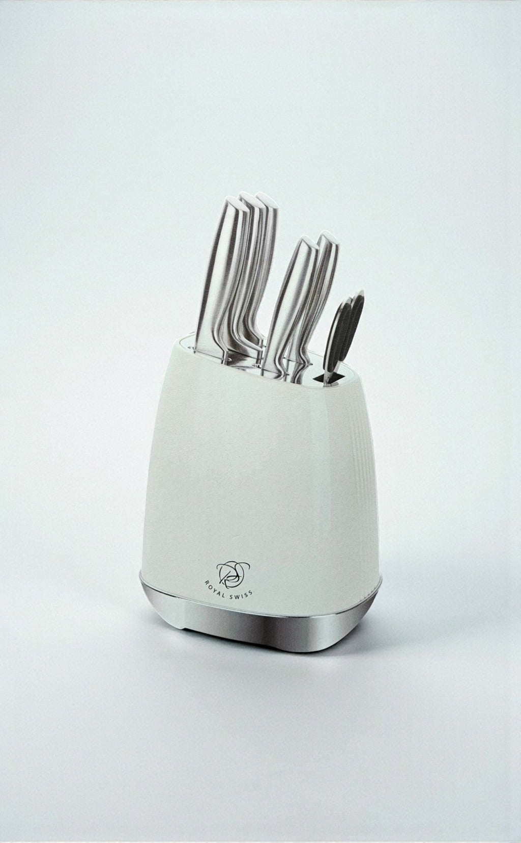 Set de couteaux avec bloc - Blanc