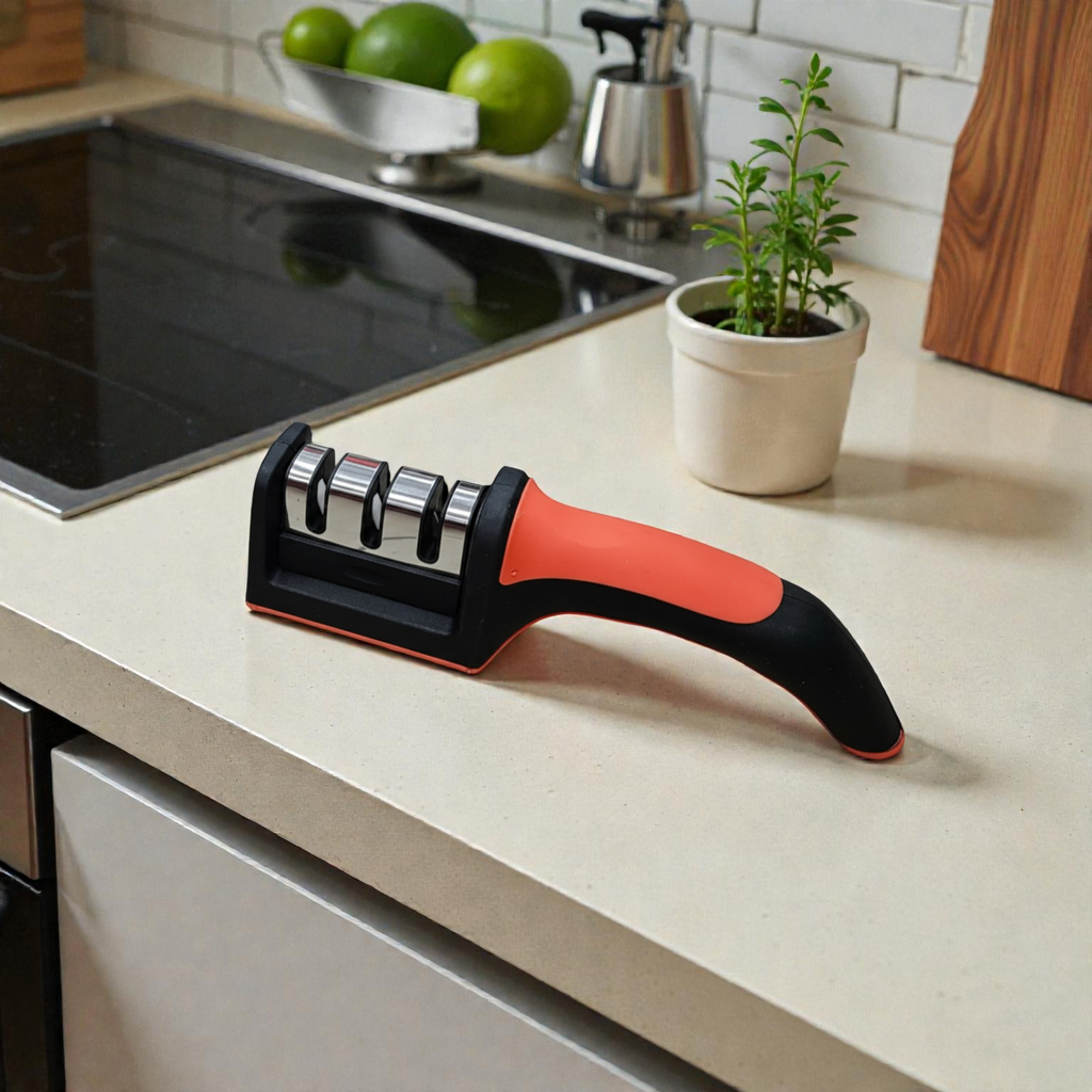 Aiguiseur de couteaux manuel – 3 fentes de précision