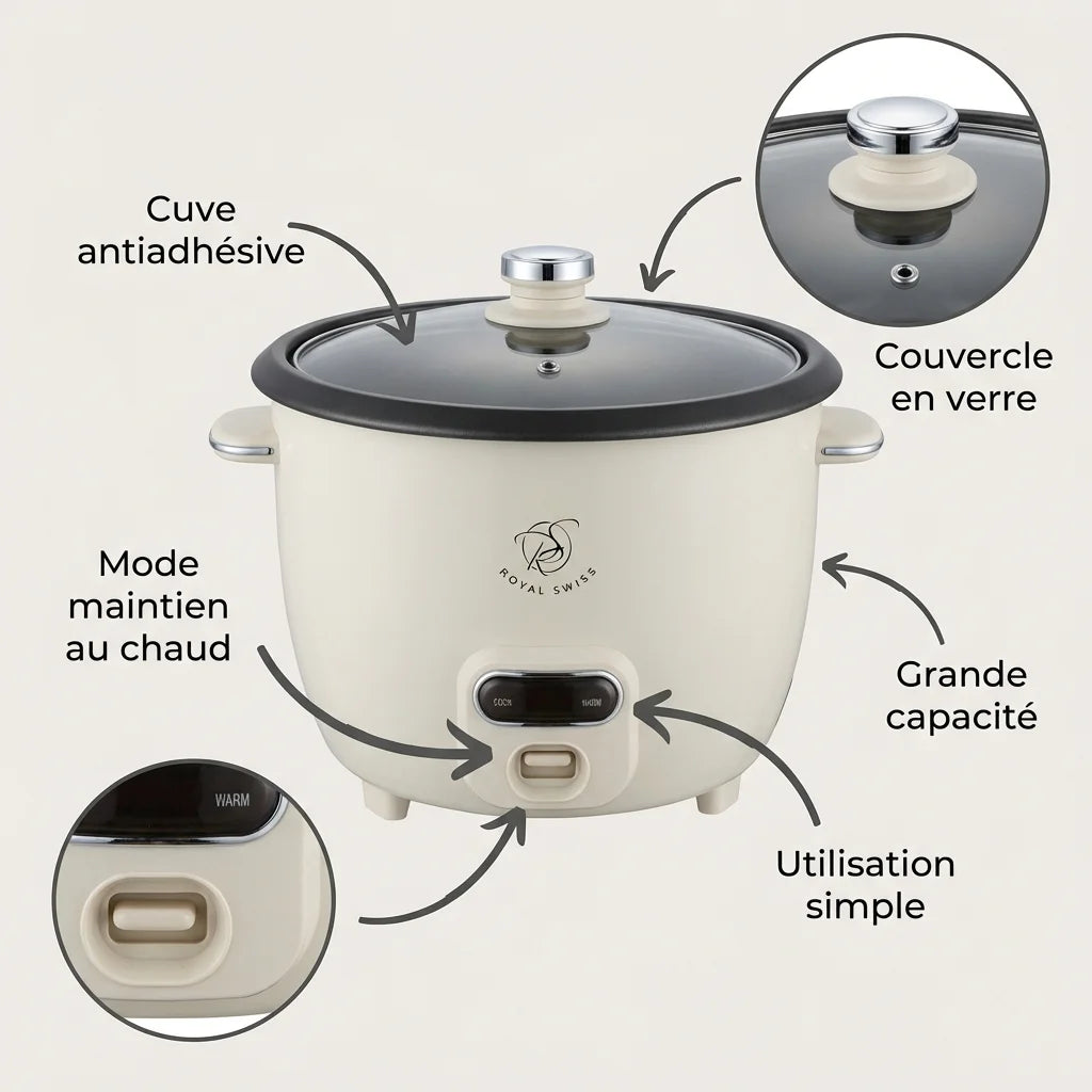 Cuiseur à riz électrique 2,8L