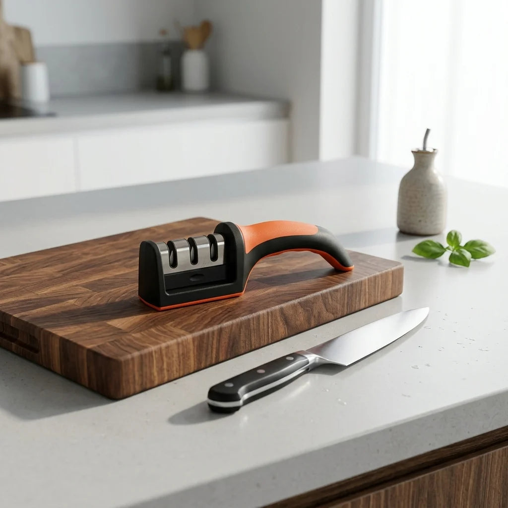 Aiguiseur de couteaux manuel – 3 fentes de précision
