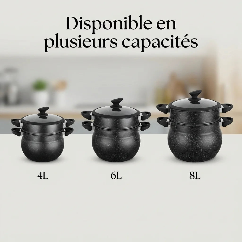 Couscoussier en Pierre – Cuisson Vapeur et Mijotage Traditionnel