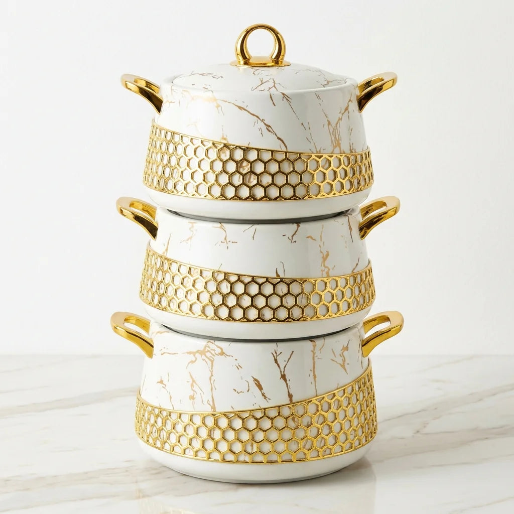 Thermos Alimentaire 3 Pièces – 2L + 2.5L + 3L