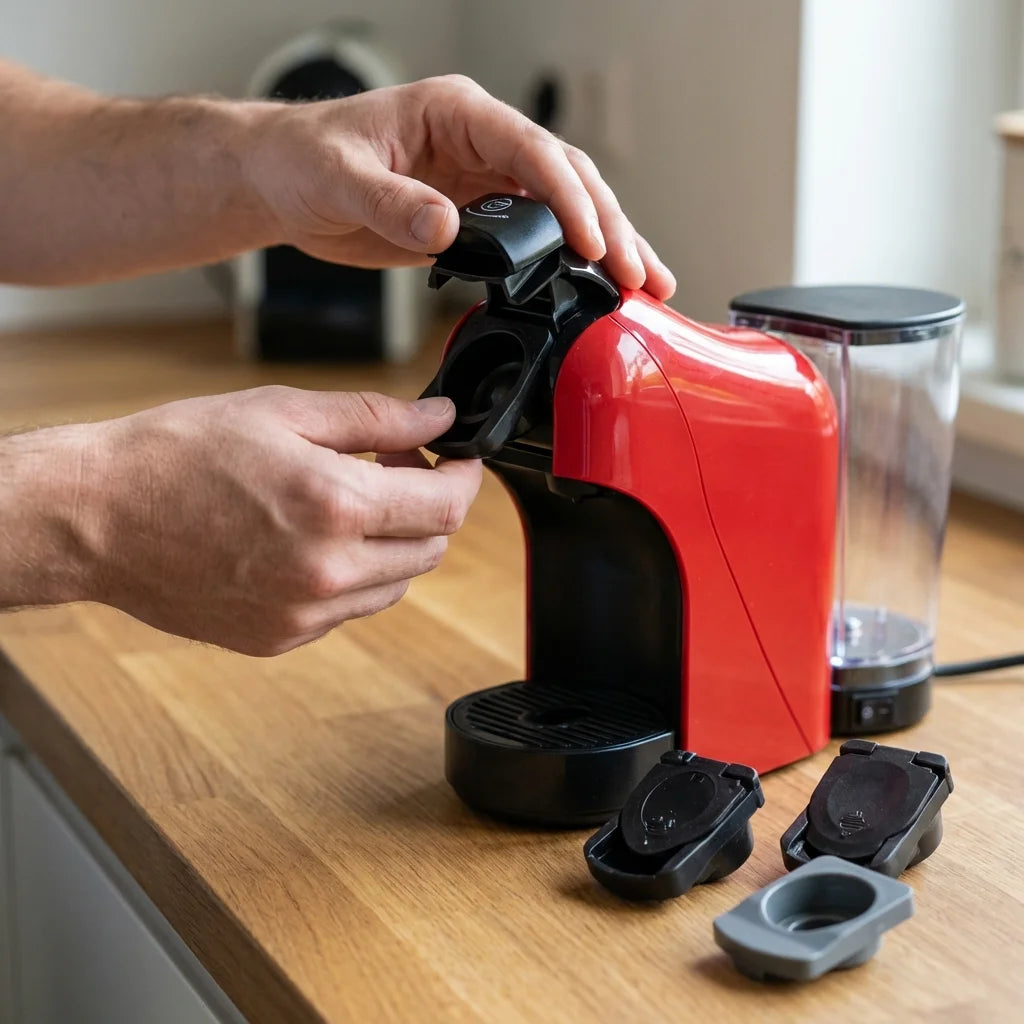 Cafetière multifonction à capsules – Poudre + Dolce Gusto + Nespresso