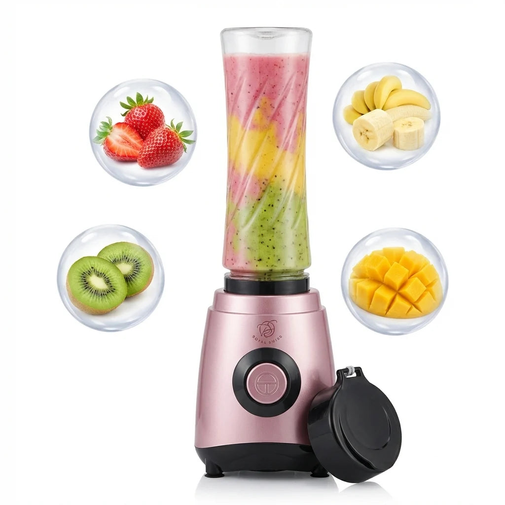 Blender Smoothie Maker Portable 450ML – Mixeur Fruits & Shaker Électrique Rapide