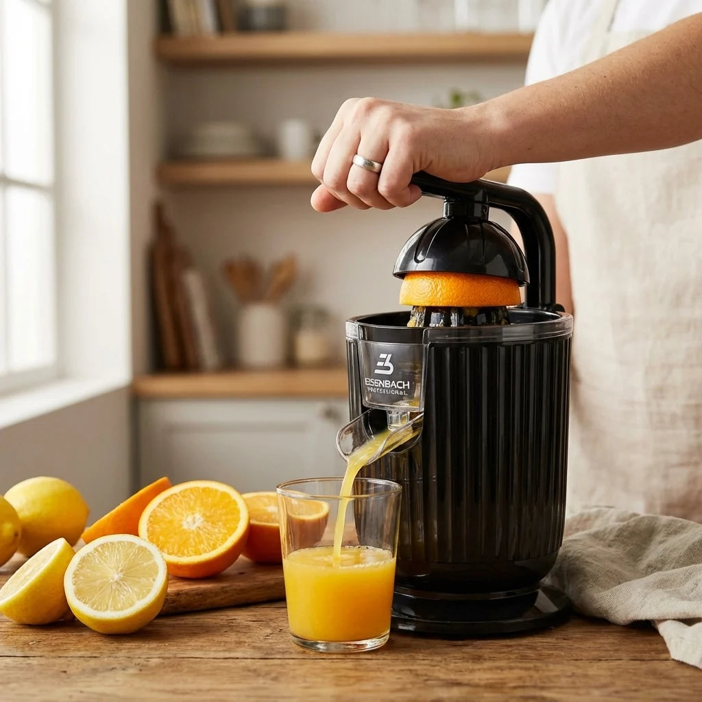Presse Agrumes Électrique 140W – Extracteur de Jus Compact pour Orange, Citron et Fruits