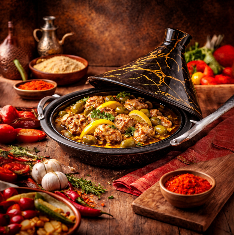 Tajine marbré