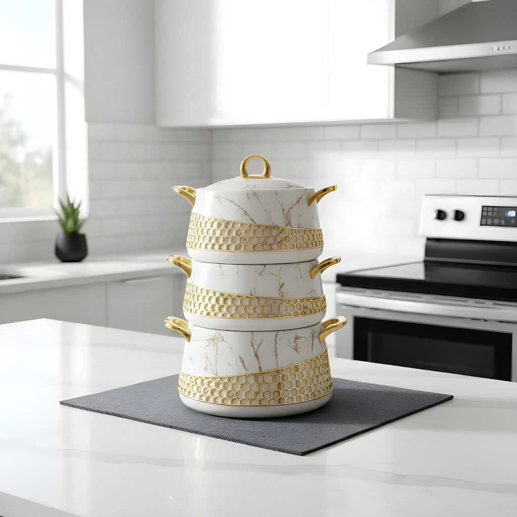 Thermos Alimentaire 3 Pièces – 2L + 2.5L + 3L