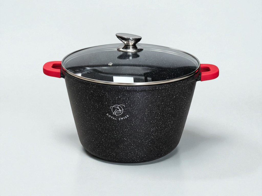 Faitout avec couvercle en verre