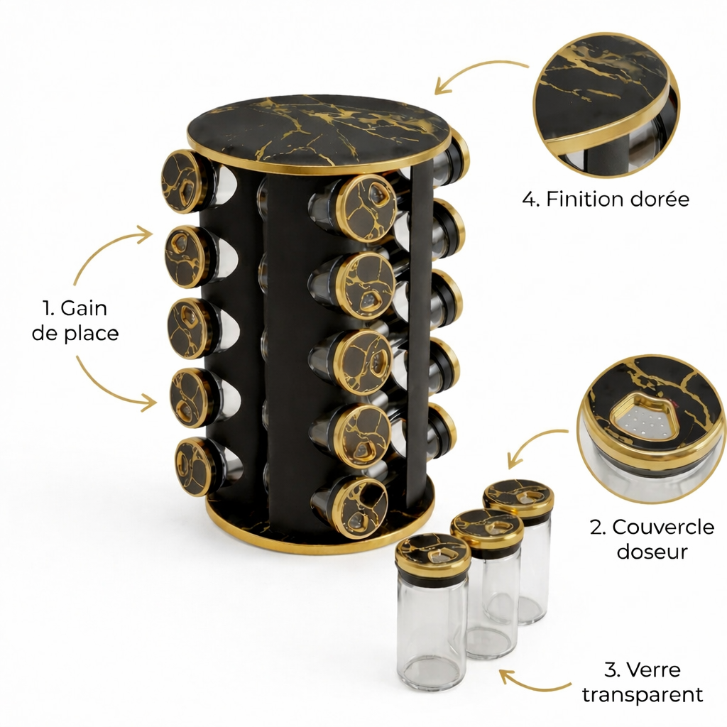 Carrousel à épices marbré