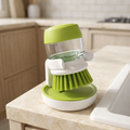 Brosse Vaisselle avec Distributeur de Savon Intégré – Anti Gaspillage, Évier Propre, Nettoyage Cuisine Rapide