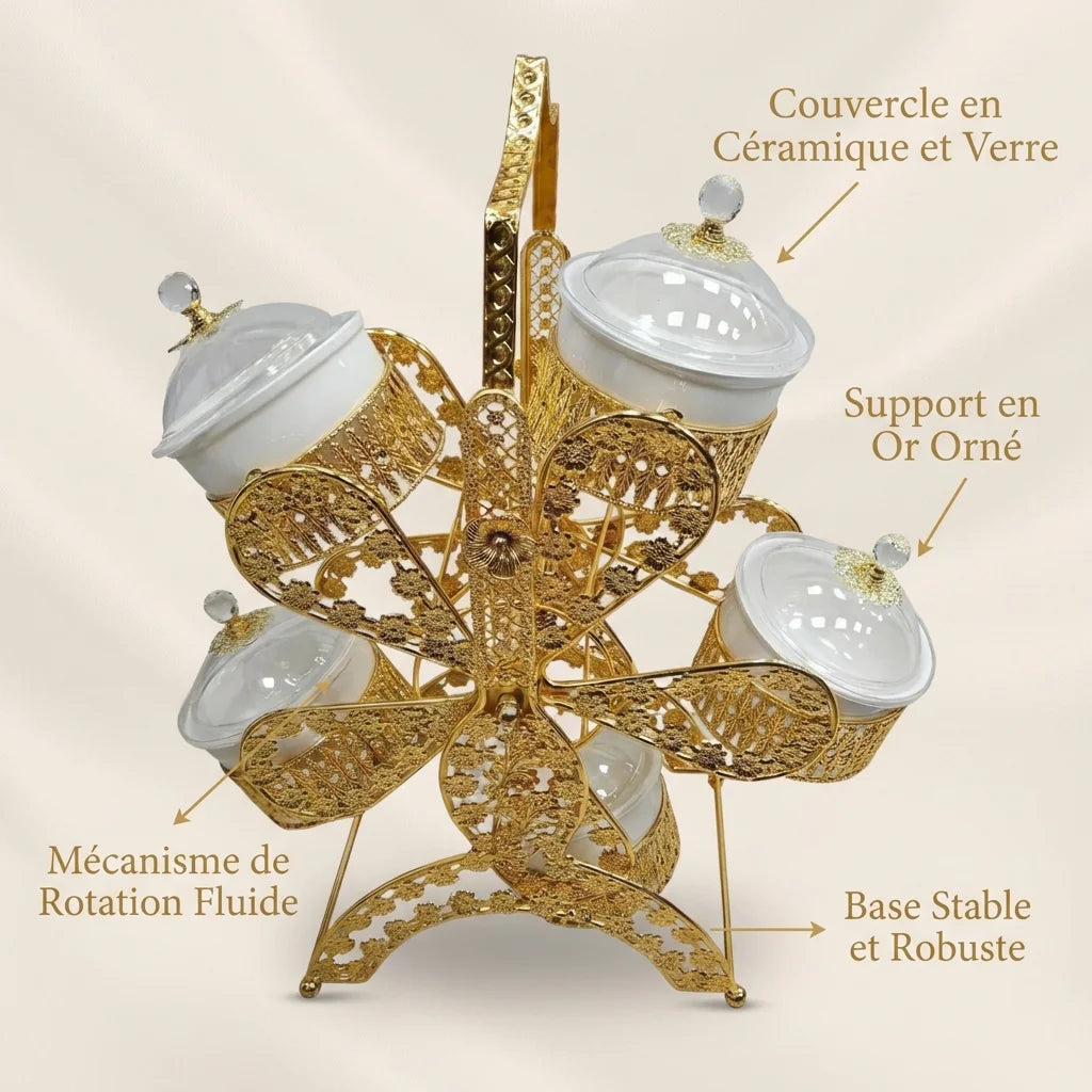 Presentoir Caroussel 5 bols