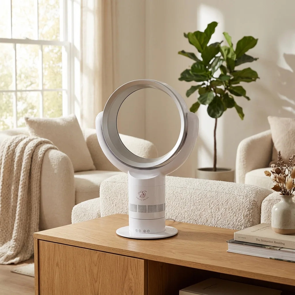 Ventilateur 360° – Sans Pales, Silencieux & Puissant