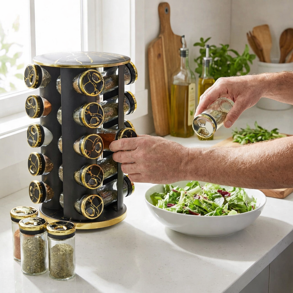 Carrousel à épices marbré