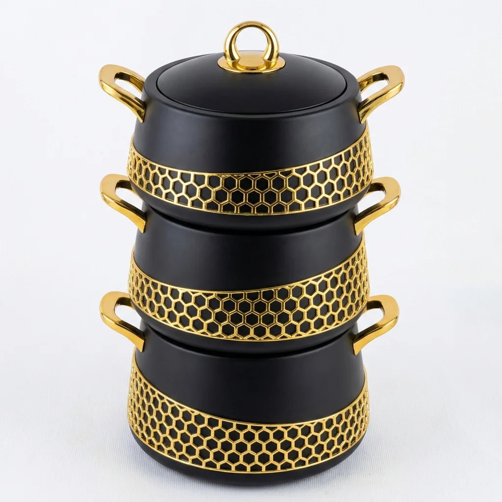 Thermos Alimentaire 3 Pièces – 2L + 2.5L + 3L