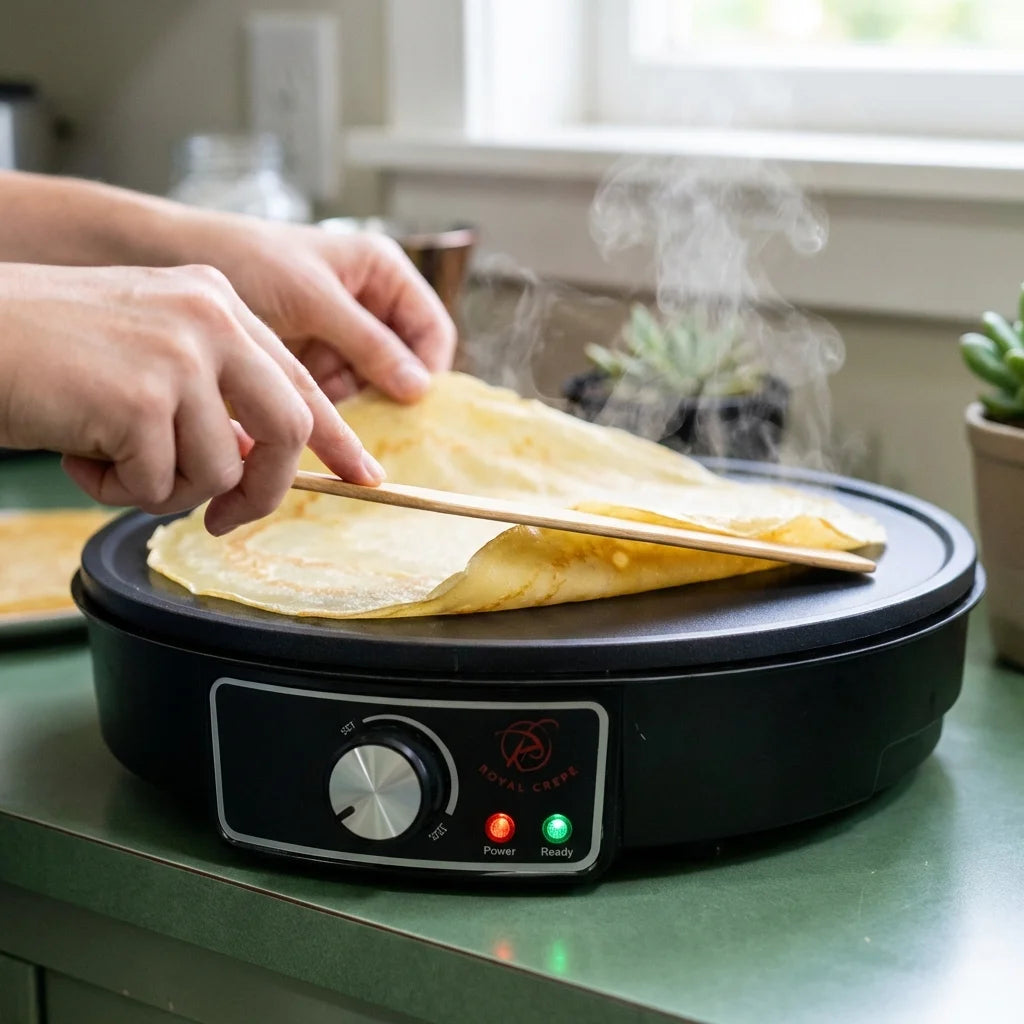 Crêpière électrique 30 cm - Plaque antiadhésive