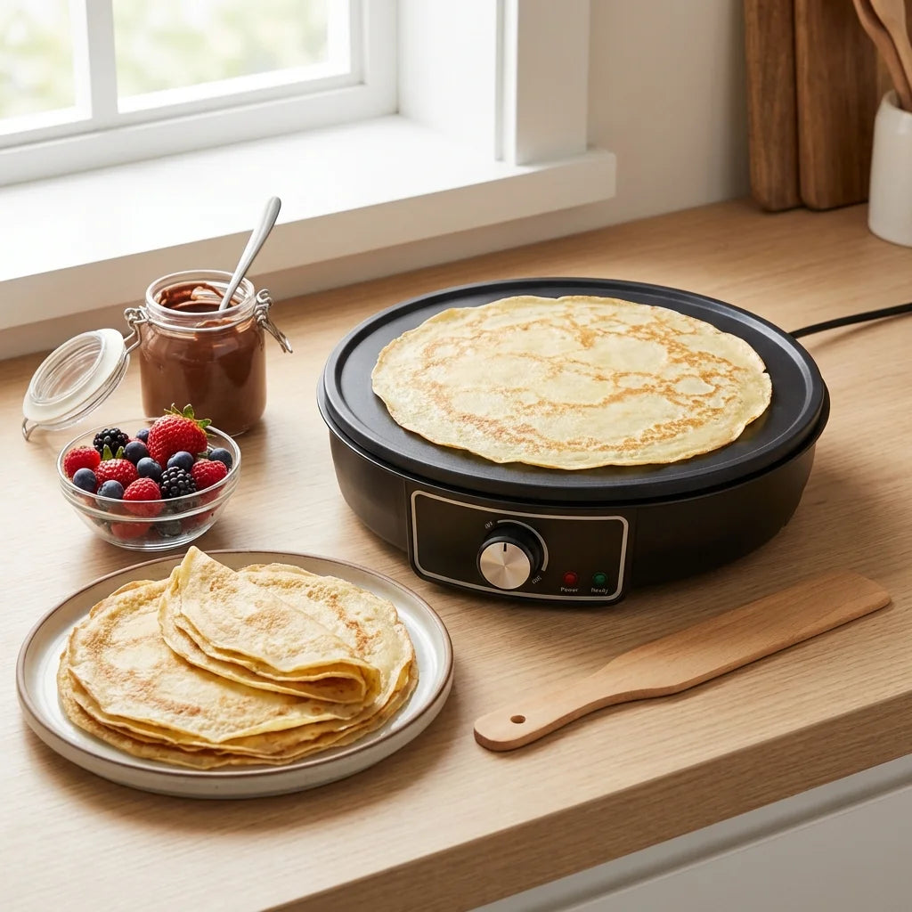 Crêpière électrique 30 cm - Plaque antiadhésive