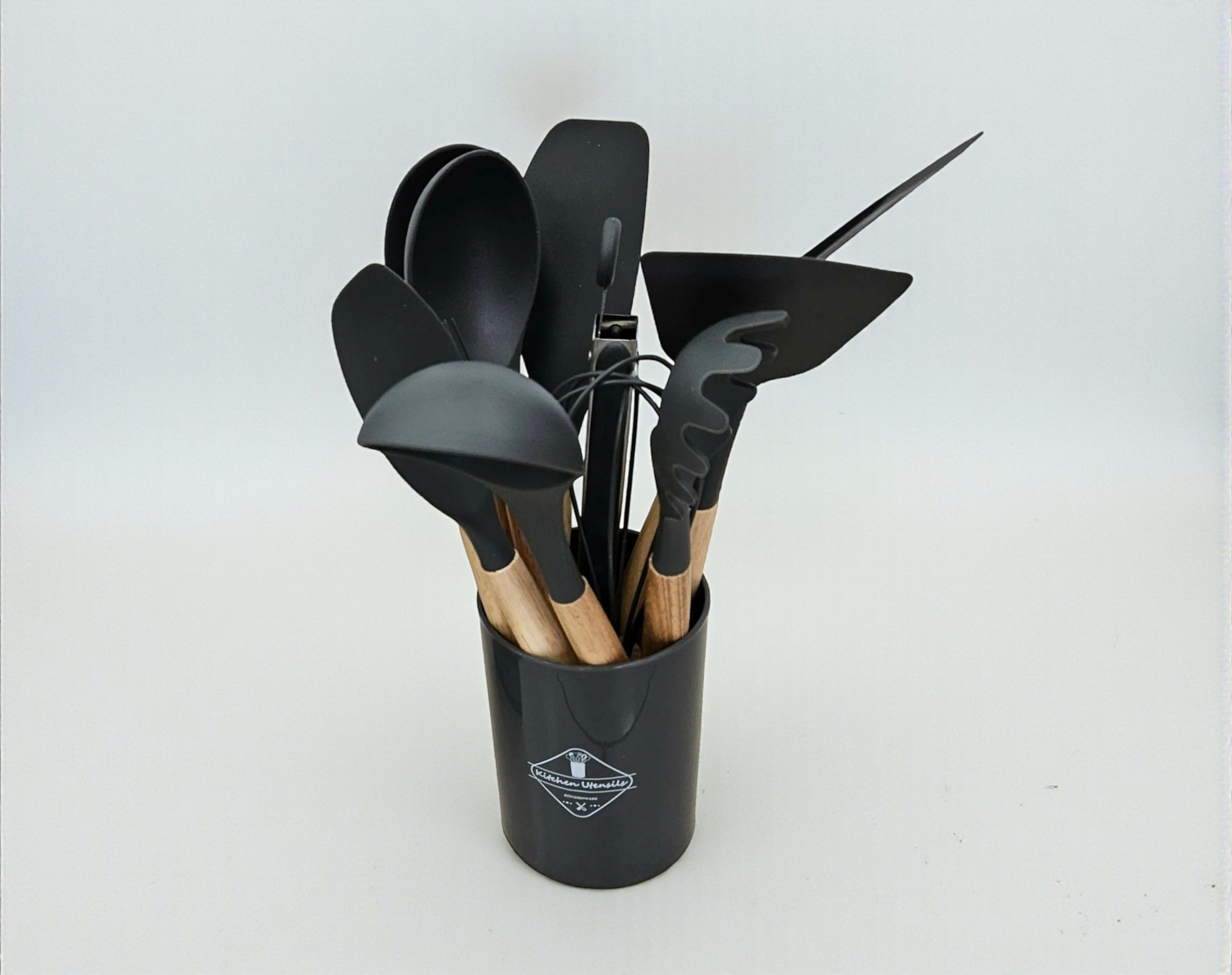 Set d’ustensiles de cuisine en silicone – 12 pièces