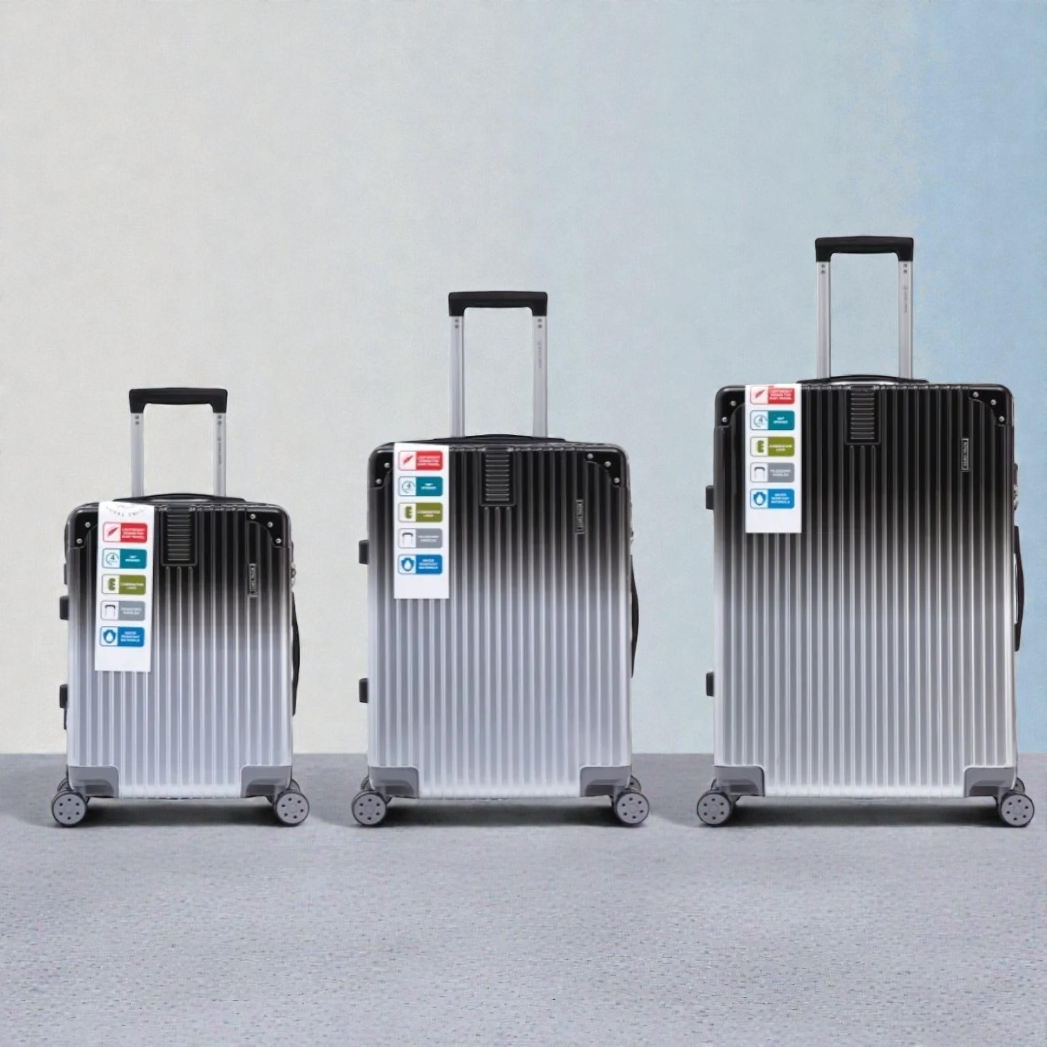 Set de 3 Valises – (cabine + moyenne + grande)