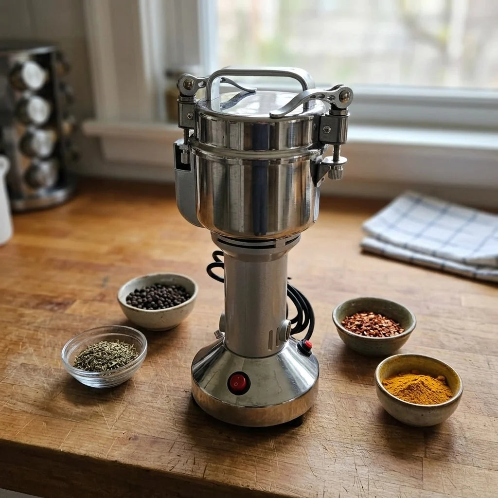 Broyeur Électrique Épices Haute Puissance – Moulin Café & Graines 150g à 1000g