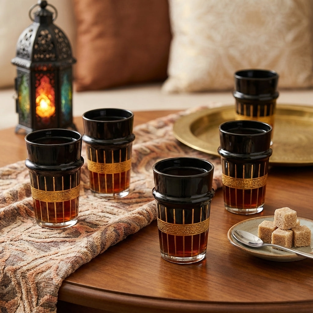 Lot de 12 Verres à Thé Orientaux