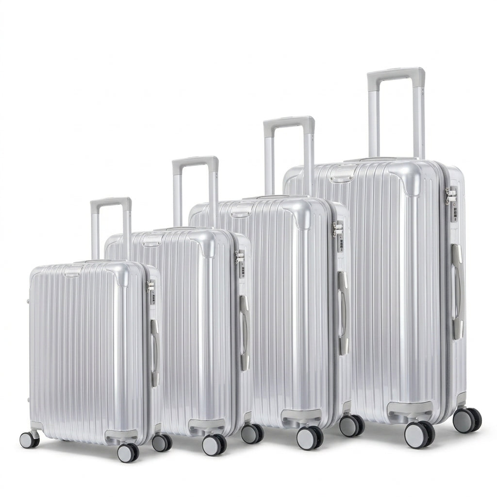 Set de 4 valises ultra résistantes en polycarbonate – cabine à XL