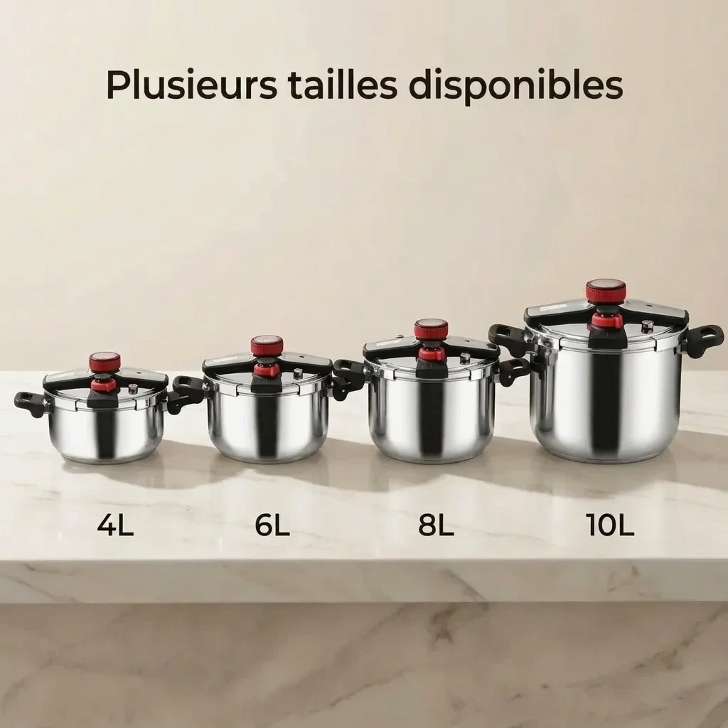Cocotte-Minute Inox – 4L / 6L / 8L / 10L
