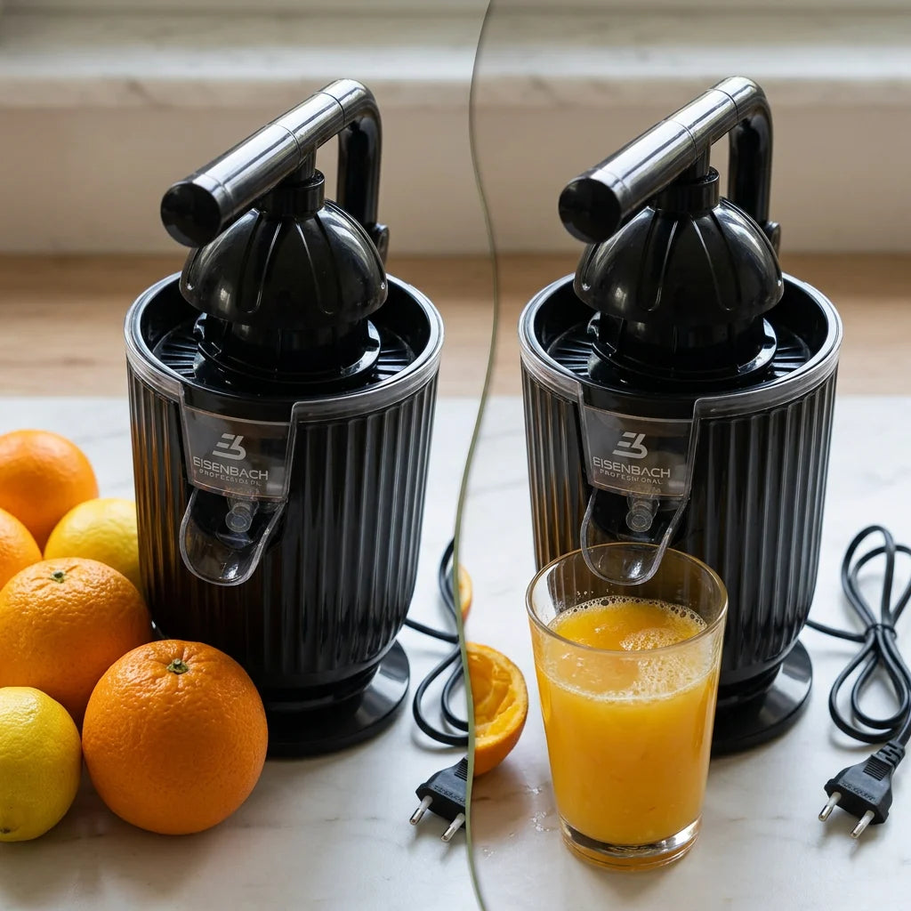 Presse Agrumes Électrique 140W – Extracteur de Jus Compact pour Orange, Citron et Fruits