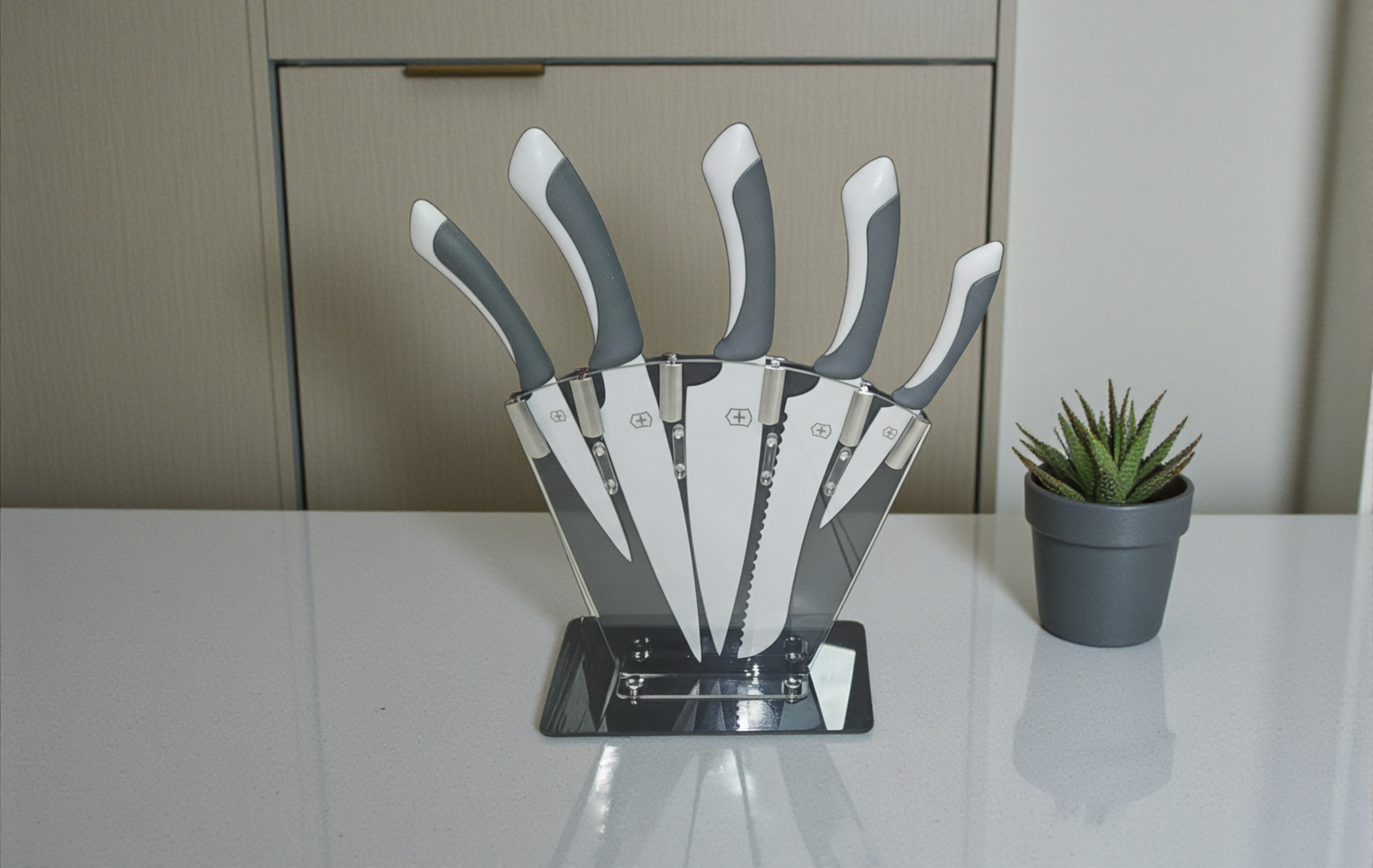 Socle couteaux éventail – 5 pièces